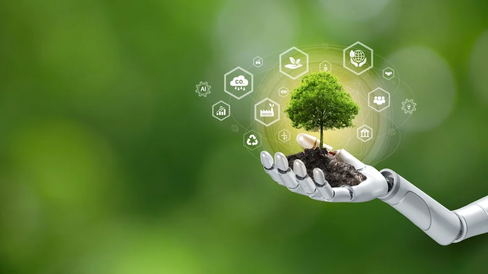 Algoritmo de inteligencia artificial identificando inversiones sostenibles
